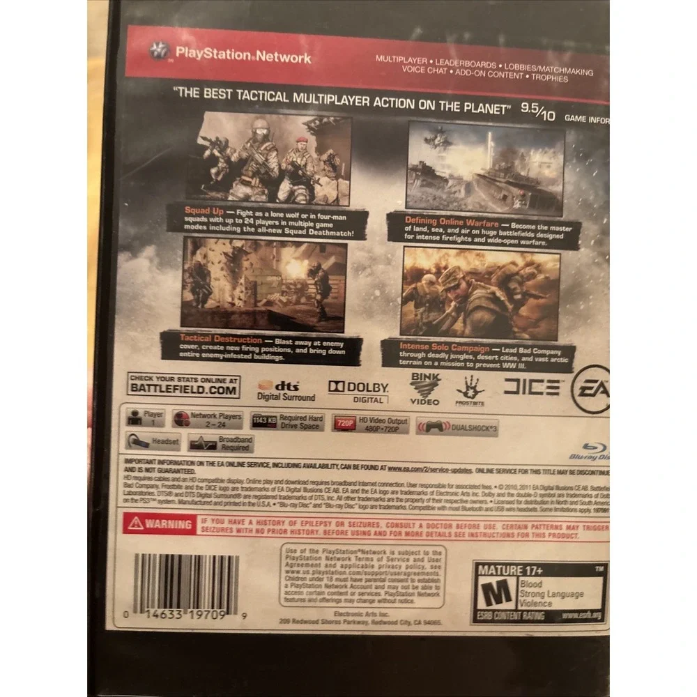Battlefield Bad Company 2 PS3 PlayStation 3 TESTED!